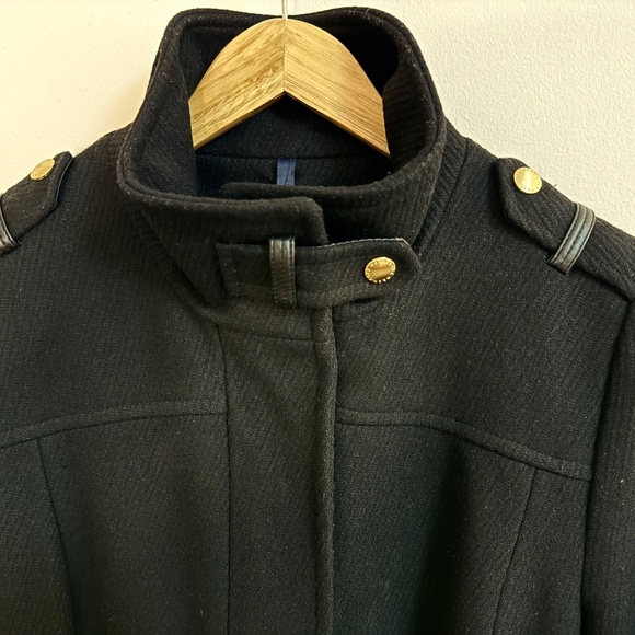 Cole Haan Signature black wool blend coat - Size 6 - Picture 3 of 9